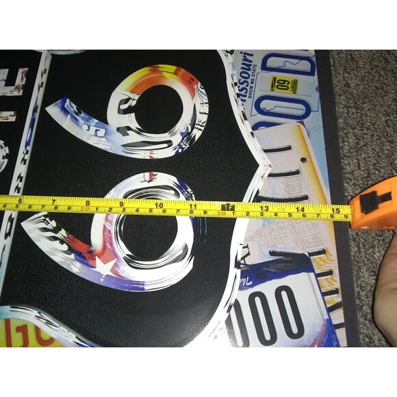 Millennium Art Route 66” Tin Sign Wall Art for Man Cave Garage 12"x15" - Picture 4 of 4